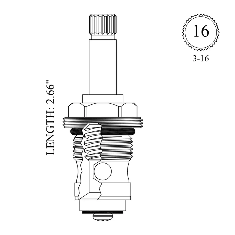 Sign of the Crab 167034 Replacement Diverter Stem