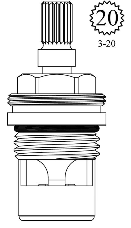 1001-H Replacement Ceramic Disc Unit