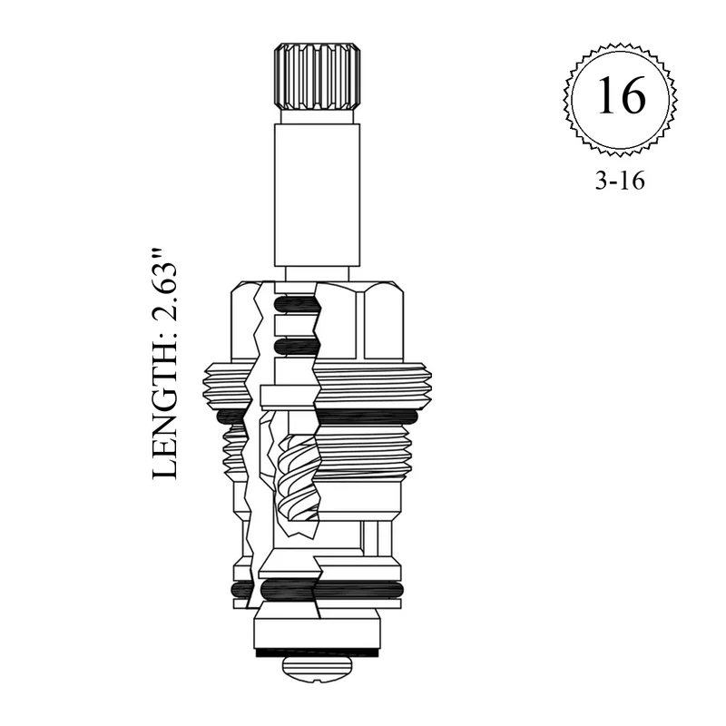 Elizabethan Classics 430881 Replacement Non-Rising Unit