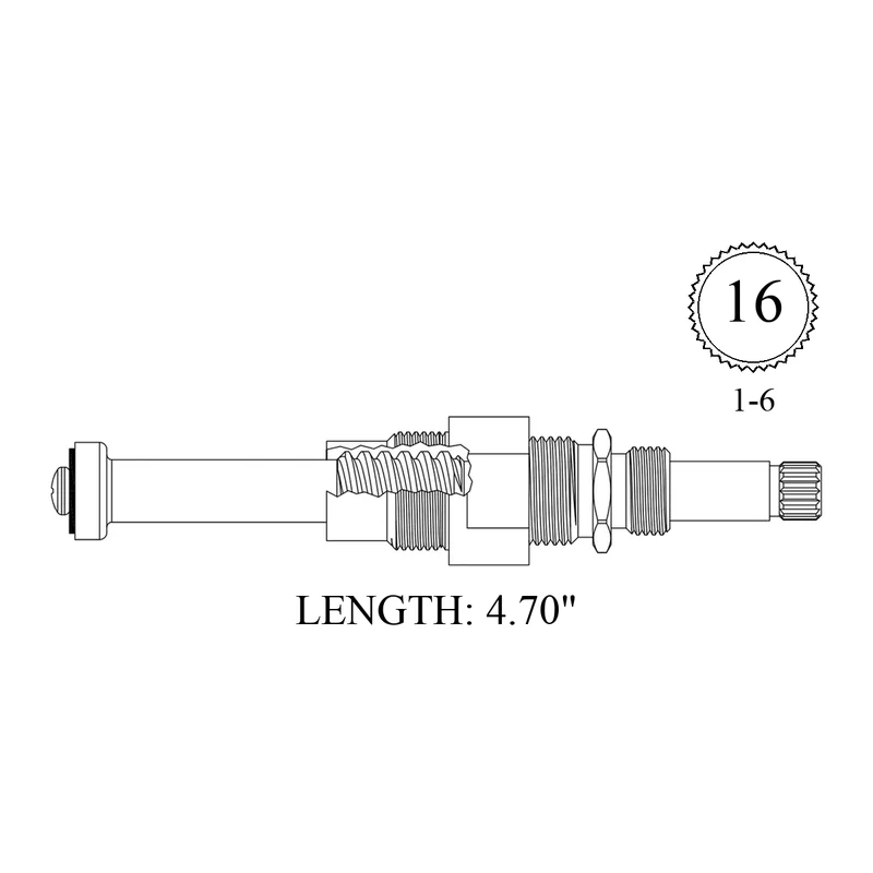 Central Brass U-2970-SRI Replacement Stem Unit