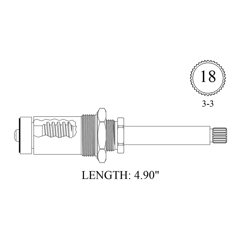Briggs 411401 Replacement Stem Unit