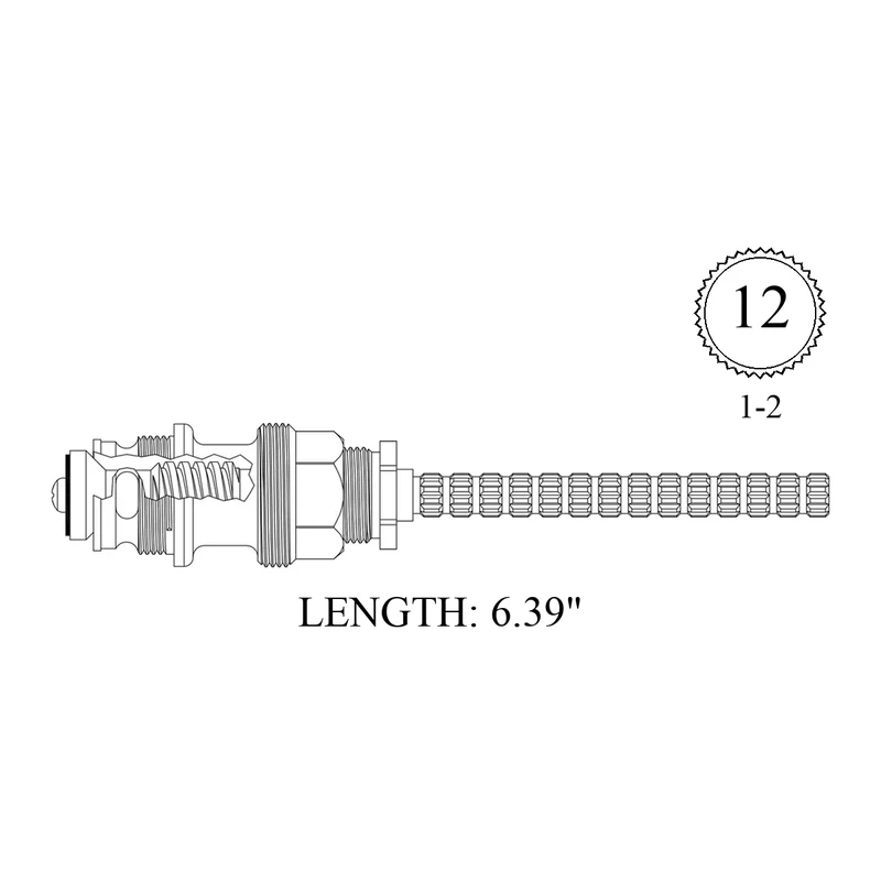 Artistic Brass 438831 Replacement Diverter Stem