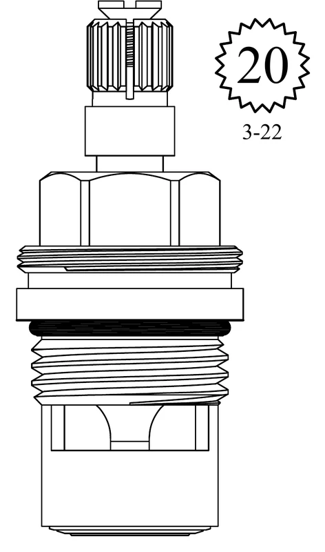 Kallista LF459391 Replacement Ceramic Disc Unit