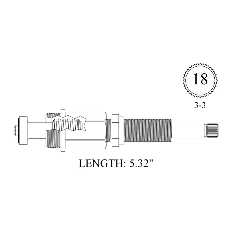 Briggs 417921 Replacement Stem Unit