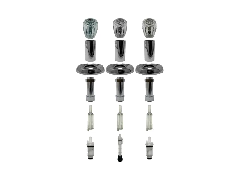 3-Valve Rebuild Kit for Valley, Acrylic Handles with VA12241 Stems