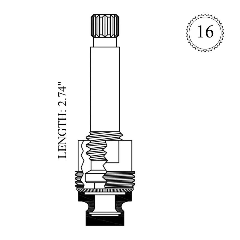 American Standard 401631 Replacement Stem Unit