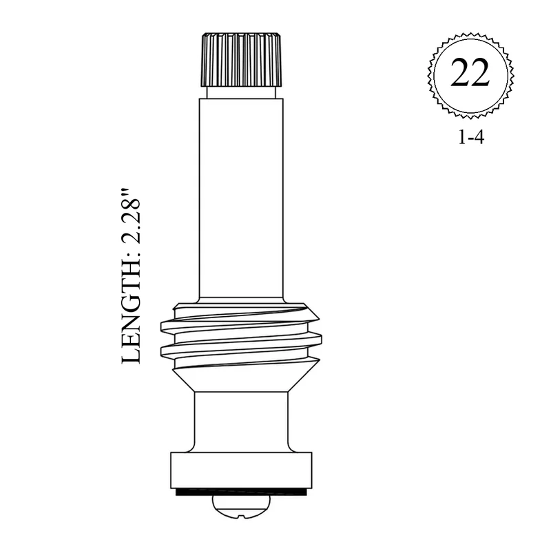 American Standard 63372-04 Replacement Stem Only