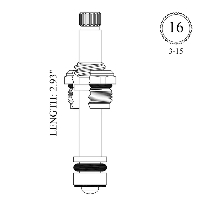 Eljer 490-8419-02 Replacement Stem Unit