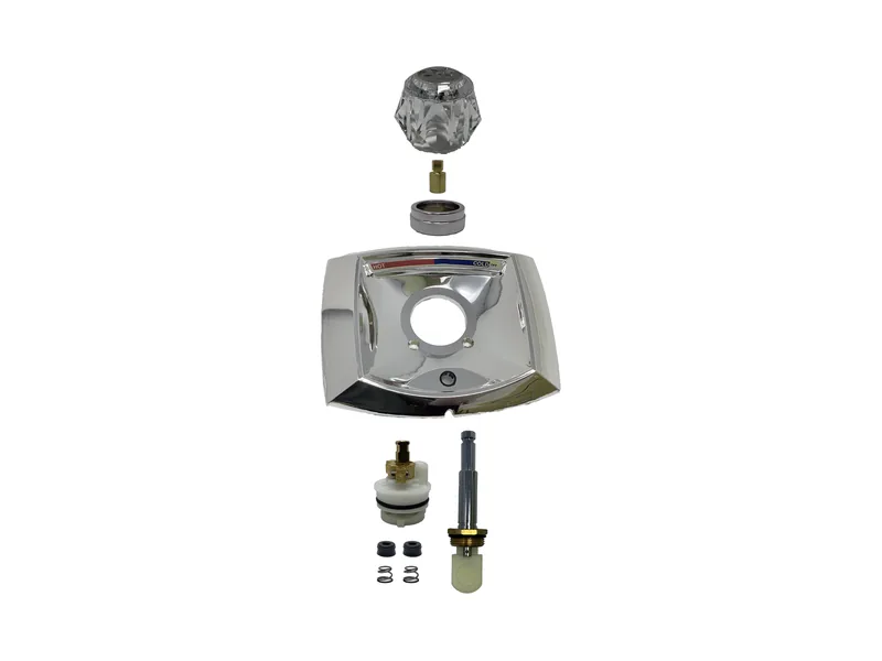 Single Valve Rebuild Kit for Delta, Acrylic Handles with DE10480 Cartridge (DE331)