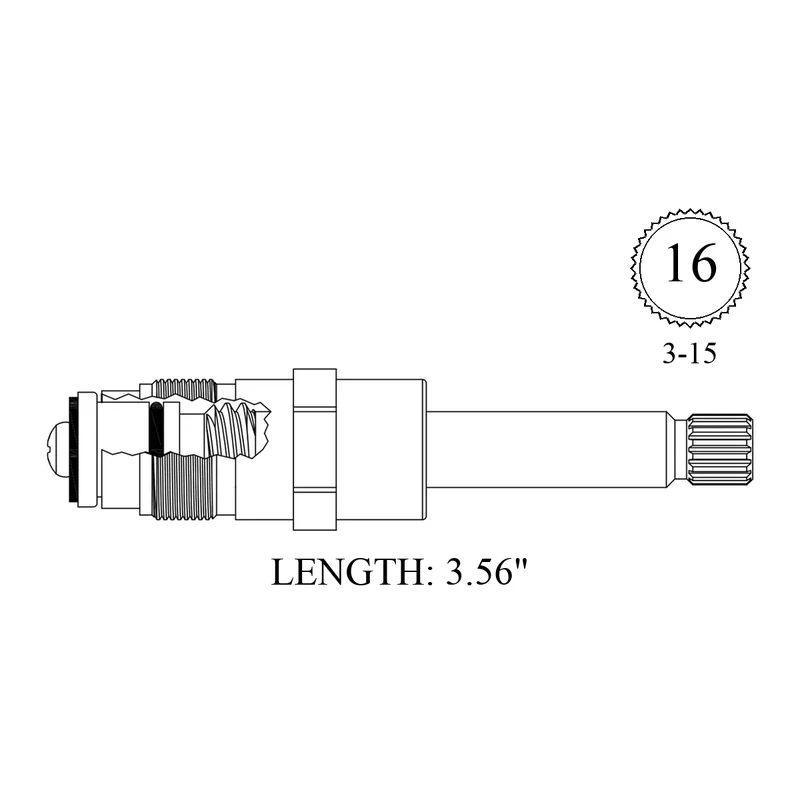Milwaukee Faucets 8023 Replacement Stem Unit