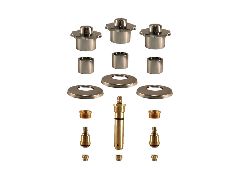 3-Valve Rebuild Kit for American Standard, Knob Handles with LF453091 Stems