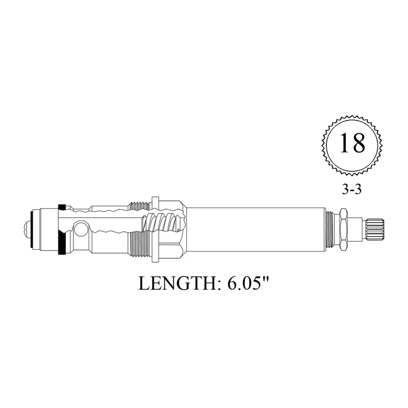 Briggs 437512 Replacement Diverter Stem