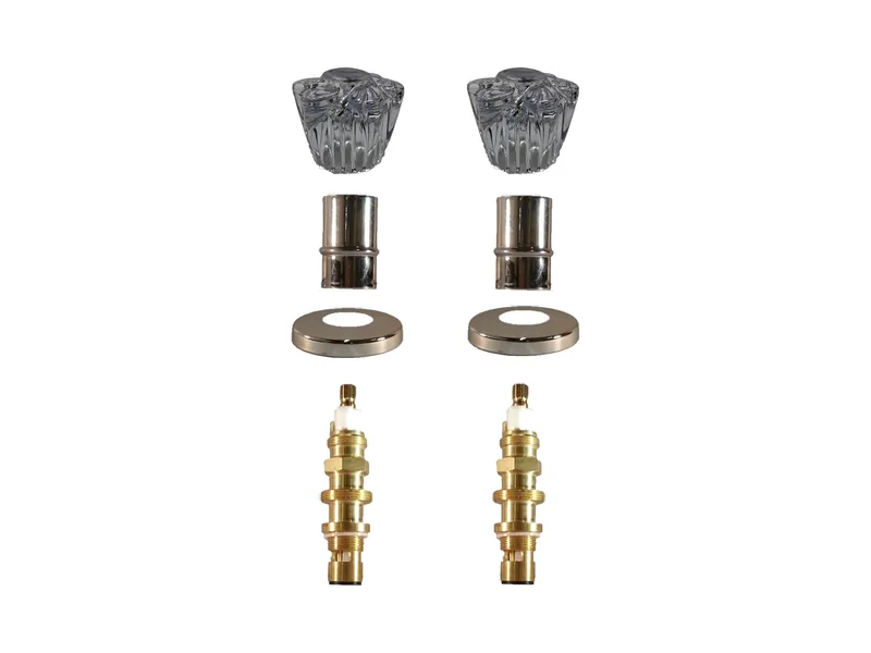 2-Valve Rebuild Kit for Pfister, Acrylic Handles with 405411 Stems