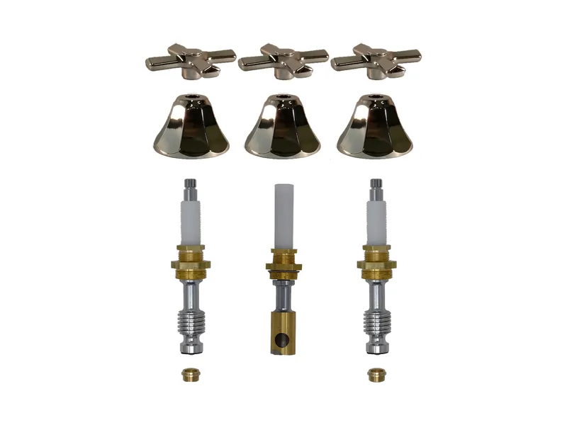 3-Valve Rebuild Kit for Empire Brass, Cross Handles