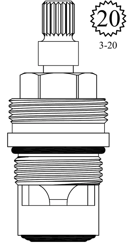 Eljer LF459571 Replacement Ceramic Disc Unit