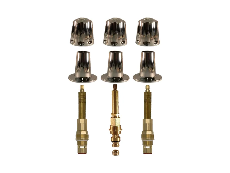 3-Valve Rebuild Kit for Gerber, Knob Handles with 422411 Stems (GE143)