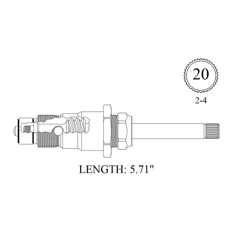Speakman 03-0232 Replacement Diverter Stem