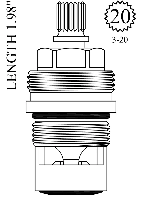 Eljer 491-2627-00 Replacement Ceramic Disc Unit