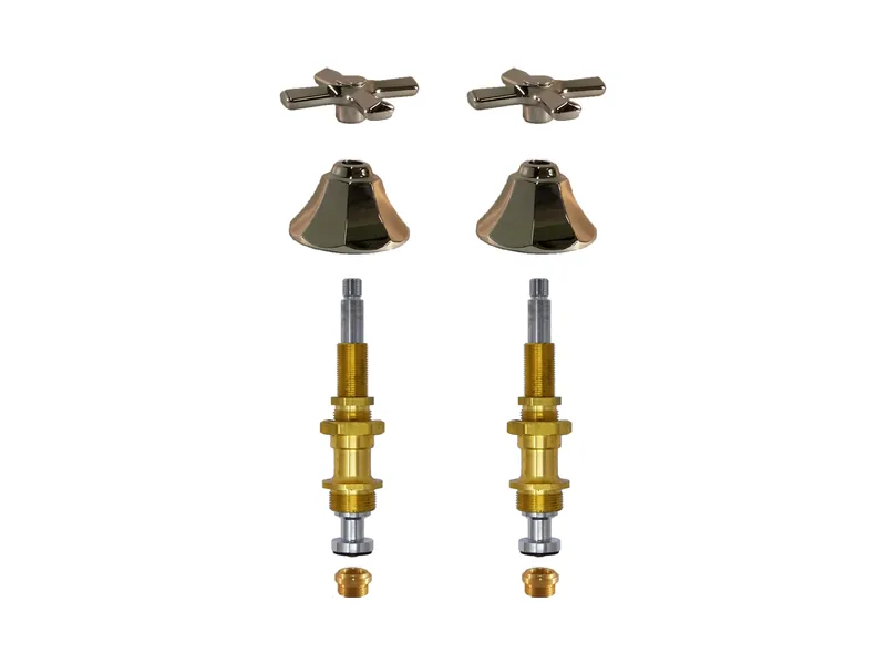 2-Valve Rebuild Kit for Sterling Brass, Cross Handles with 419051 Stems