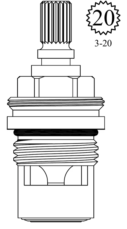 9146 Replacement Ceramic Disc Unit