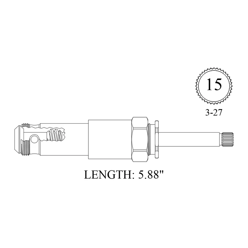 Wolverine Brass 436711 Replacement Diverter Stem