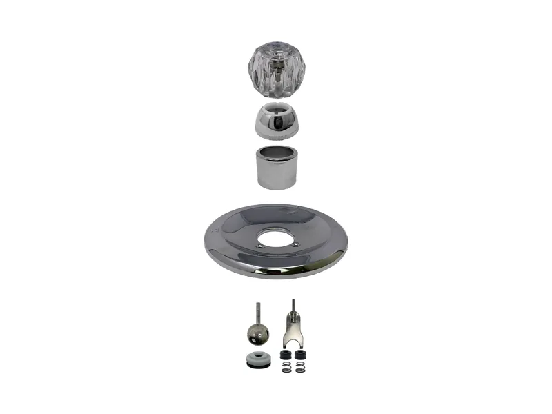Single Valve Rebuild Kit for Delta, Acrylic Handles with DE1-70SS-OEM Cartridge (DE271)
