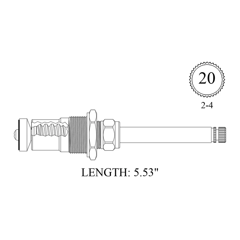 Broadway Collection 420311 Replacement Stem Unit
