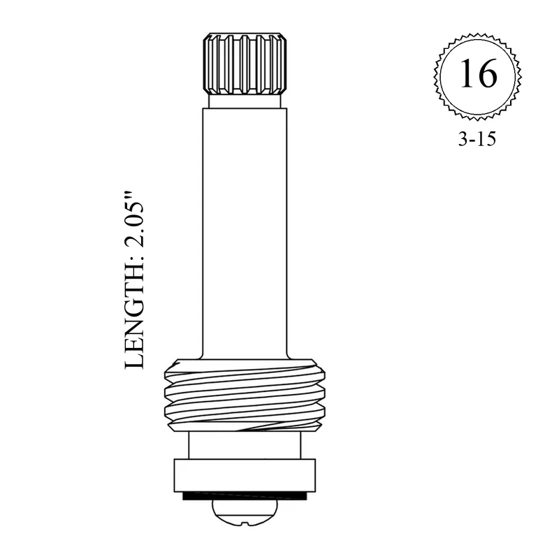 Milwaukee Faucets LF259051 Replacement Stem Only