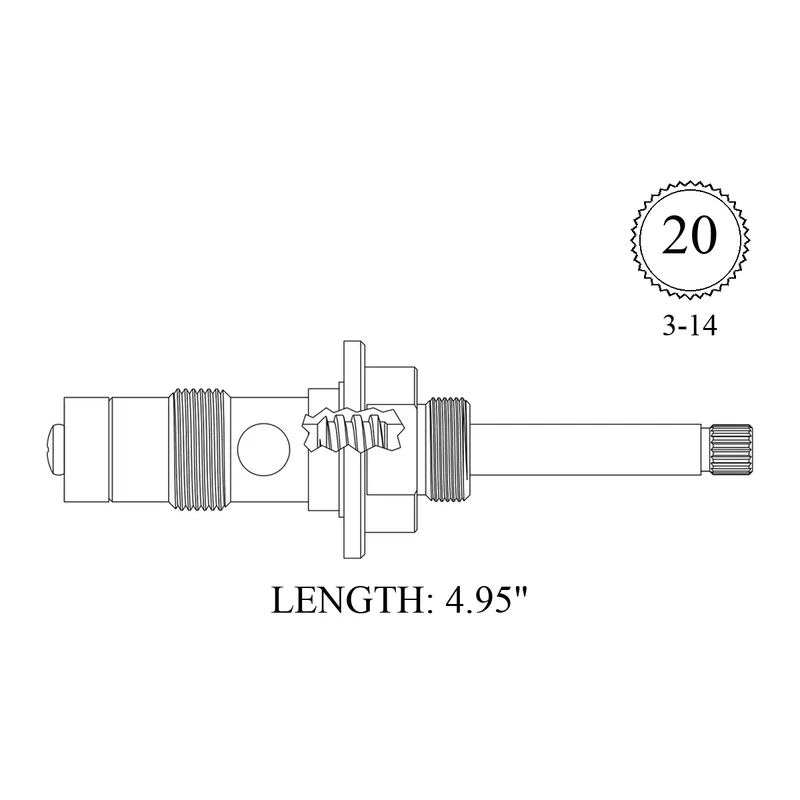Diverter Stem for Leonard
