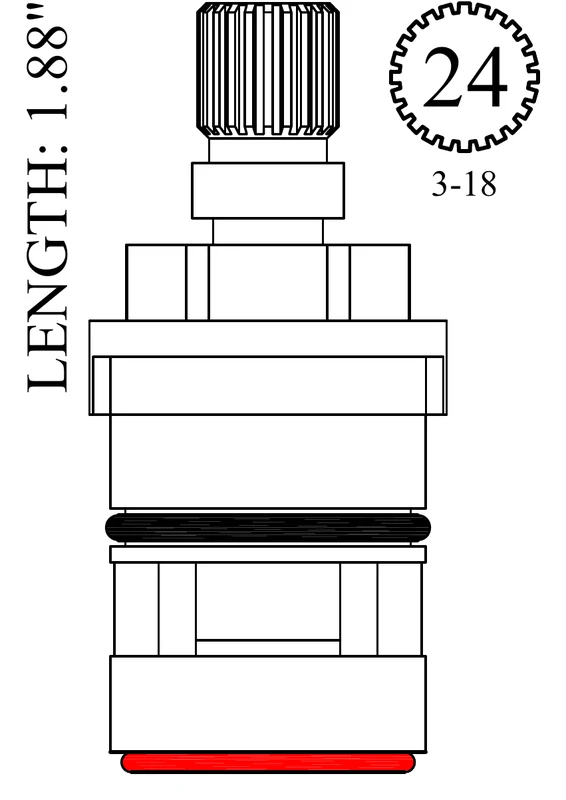 Glacier Bay LF456231 Replacement Ceramic Disc Unit