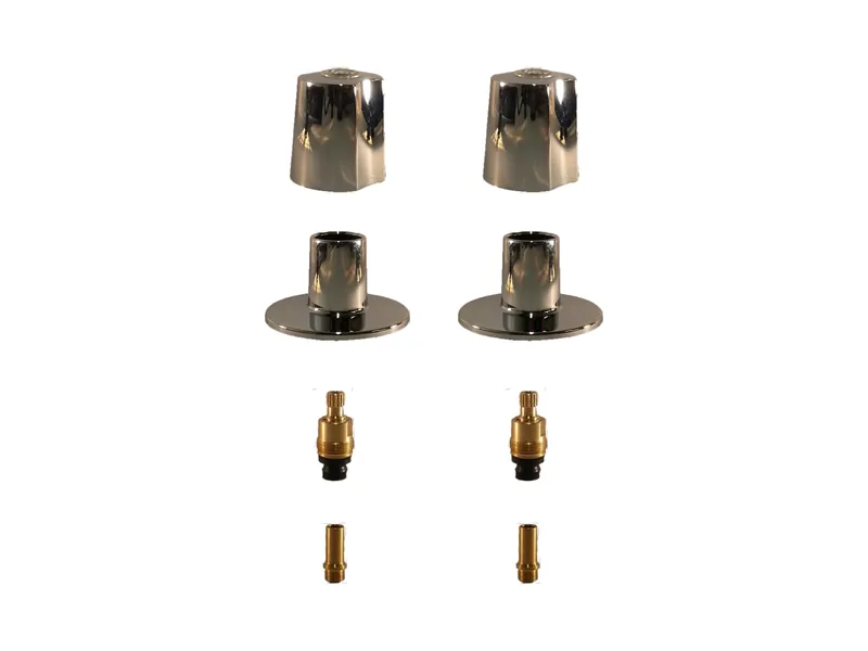 2-Valve Rebuild Kit for American Standard, Knob Handles with LF453001 Stems