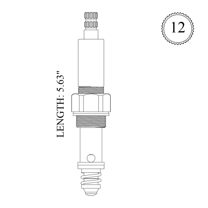 Symmons LLD-20 (NEW STYLE) Replacement Diverter Stem