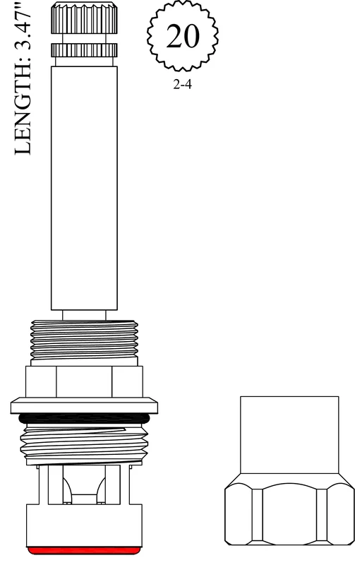 Broadway Collection 26.59205 605 Replacement Ceramic Disc Unit