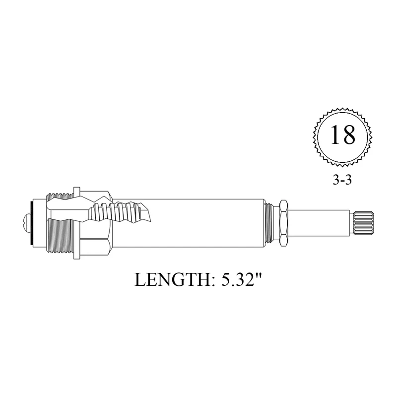 Briggs 417931 Replacement Stem Unit