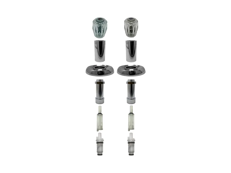 2-Valve Rebuild Kit for Valley, Acrylic Handles with VA12241 Stems