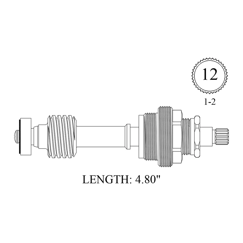 Wolverine Brass 410151 Replacement Stem Unit