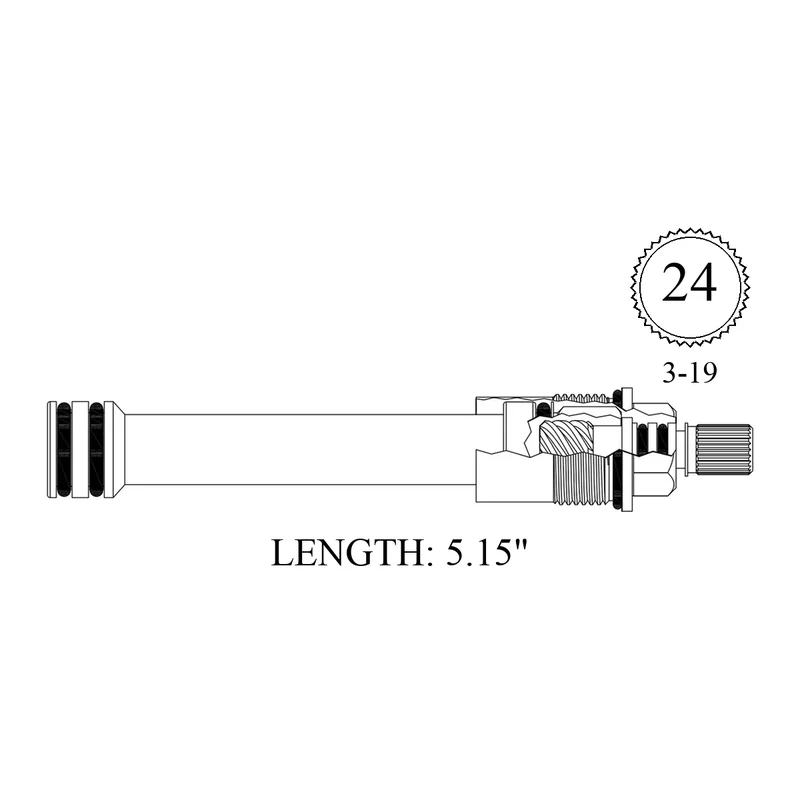 Jaclo 432511 Replacement Non-Rising Unit