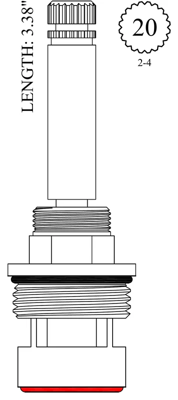 Broadway Collection 26.58577 605 Replacement Ceramic Disc Unit