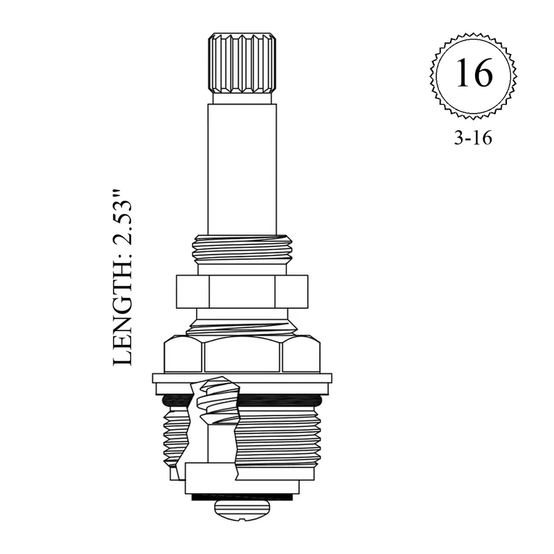 Sign of the Crab PP0101H Replacement Stem Unit
