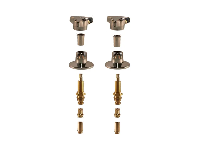 2-Valve Rebuild Kit for Union Brass, Cross Handles with 402001 Stems (UN122)