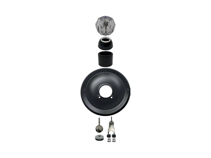 Single Valve Rebuild Kit for Delta, Acrylic Handles with DE1-70SS-OEM Cartridge (DE271-MB)