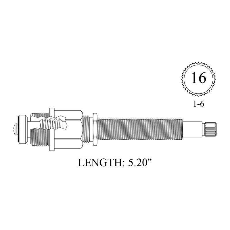Central Brass 1548-605 Replacement Stem Unit