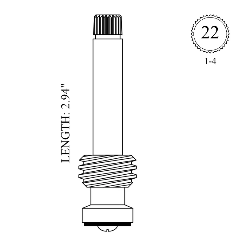 American Standard 21289-02 Replacement Stem Only