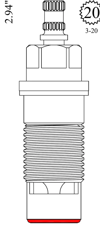 Vola VR691K-99 Replacement Ceramic Disc Unit