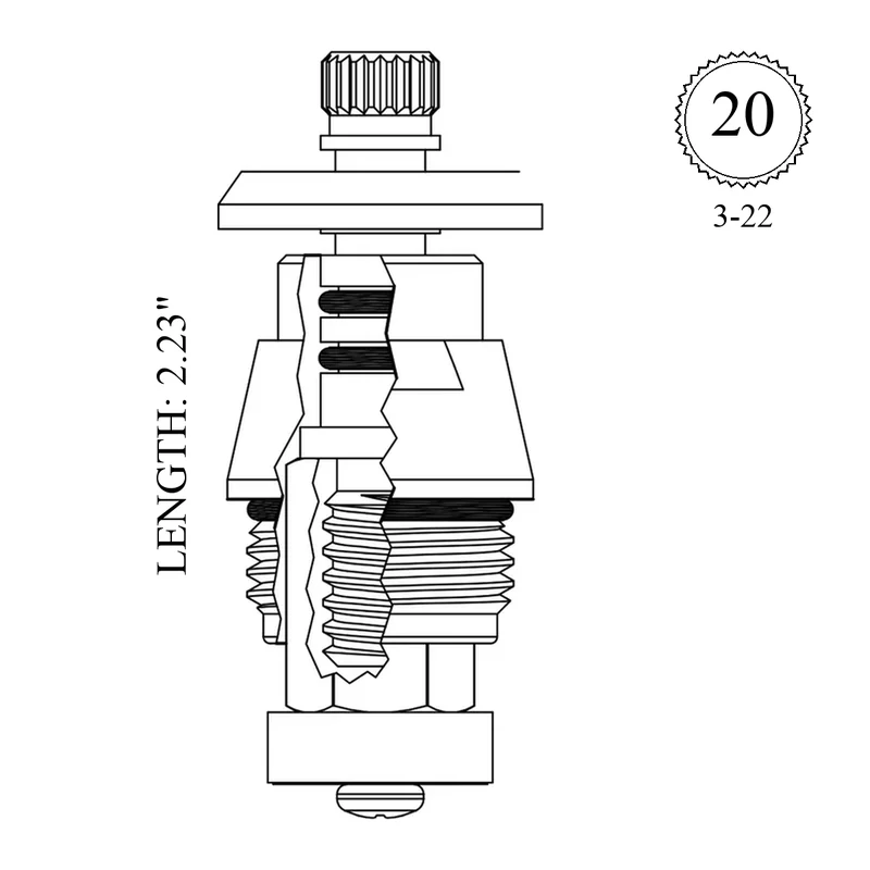 Kallista LF460672 Replacement Non-Rising Unit