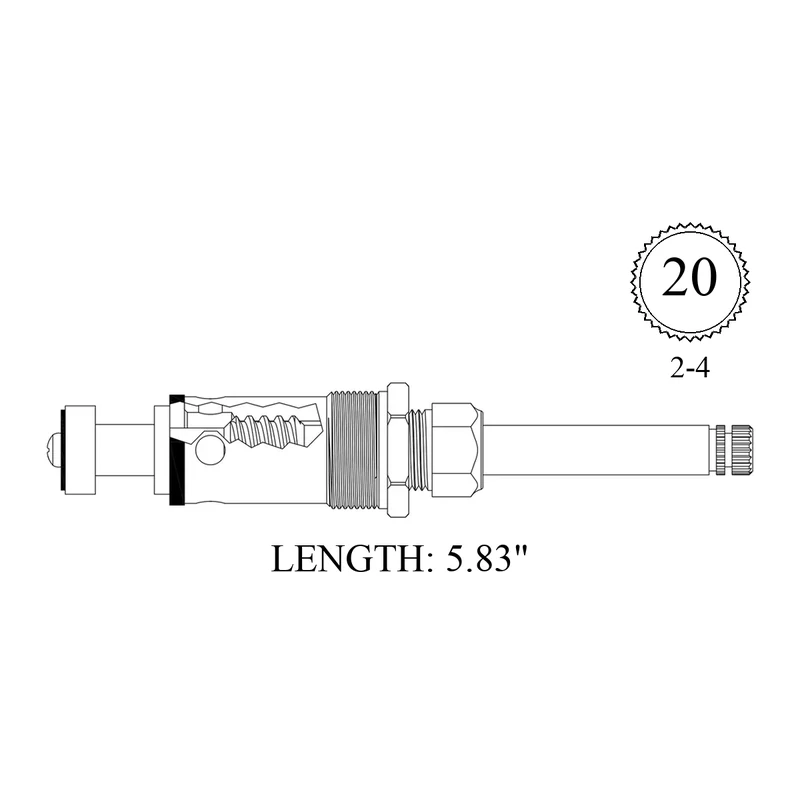 Broadway Collection 436321 Replacement Diverter Stem