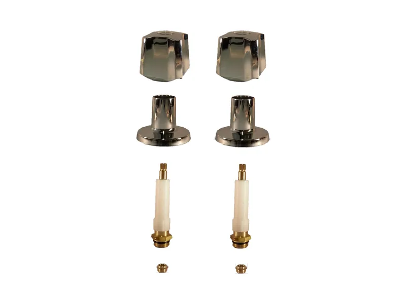 2-Valve Rebuild Kit for Kohler, Knob Handles with 404231 Stems
