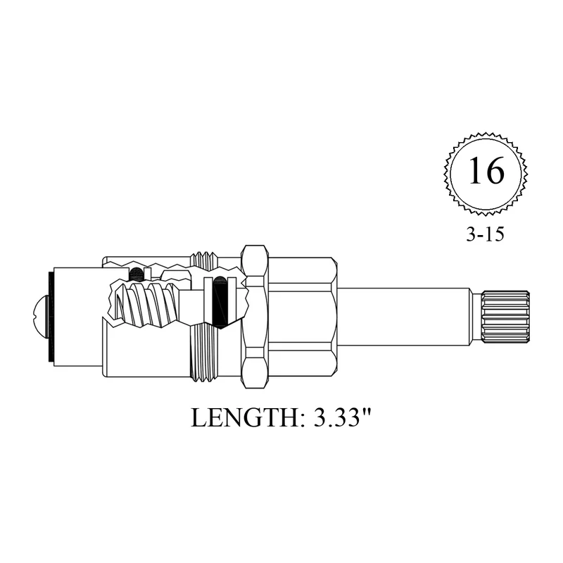 Sherle Wagner LF467501 Replacement Non-Rising Unit