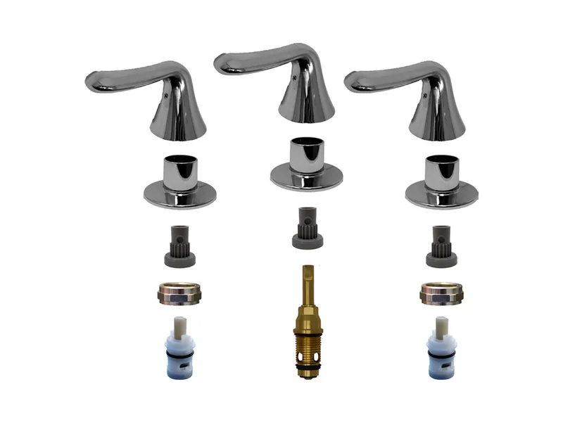 3-Valve Rebuild Kit for American Standard, Lever Handles with AS10180 Stems
