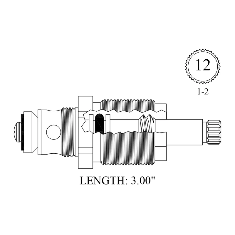 Eljer 490-7433-00 Replacement Diverter Stem
